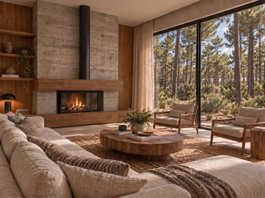 Arquitectura residencial con piscina y bosque de Pinamar – NANKU