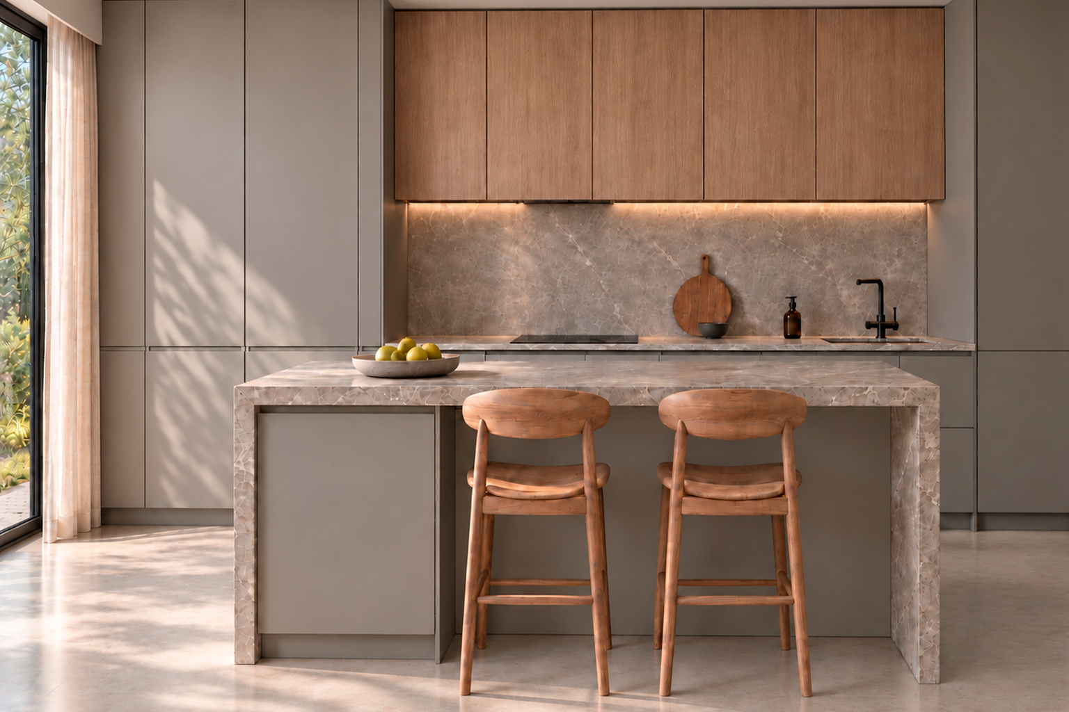 Diseño de cocina contemporánea en Ostende – NANKU Interiorismo