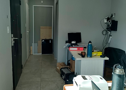 Sector de oficinas y puesto de trabajo en Coworking Flexible