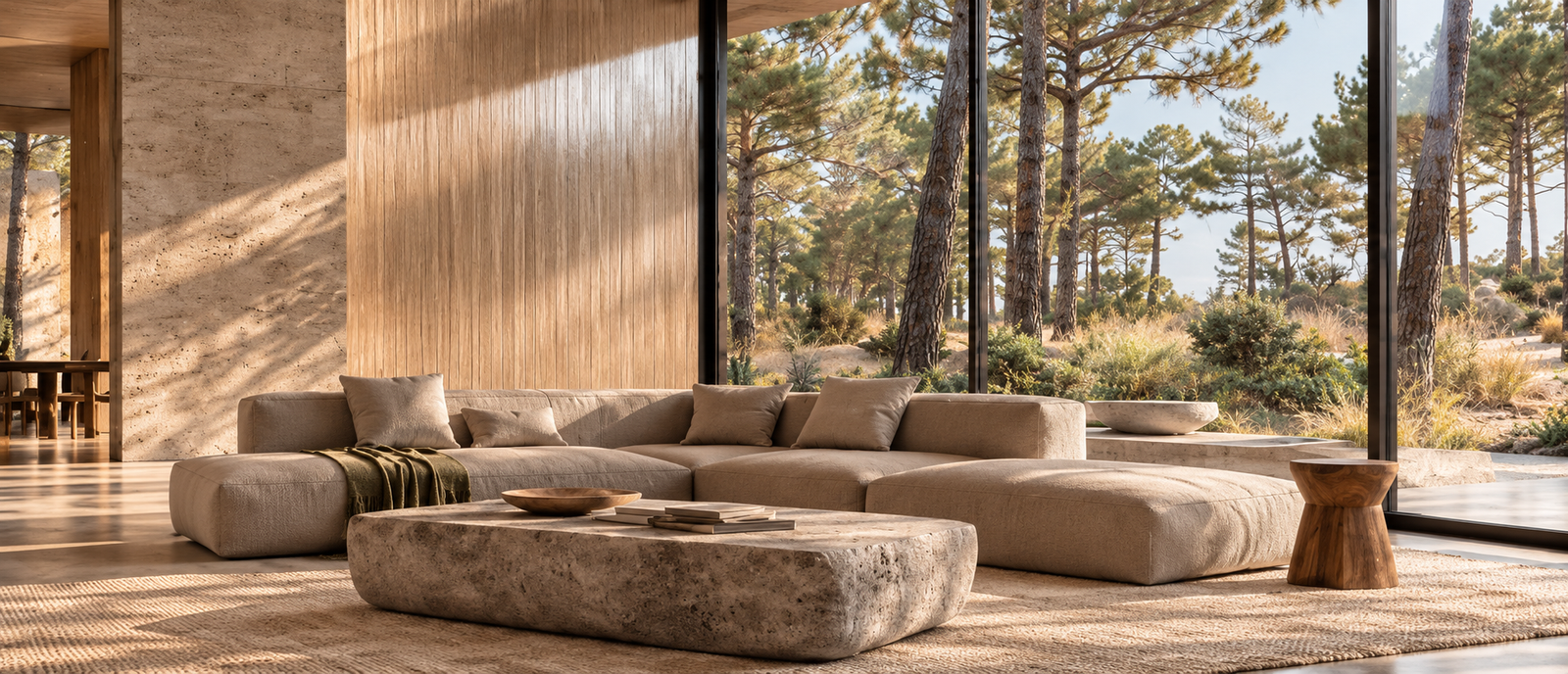 Espacio arquitectónico proyectado por NANKU, equilibrio de luz natural y materialidad